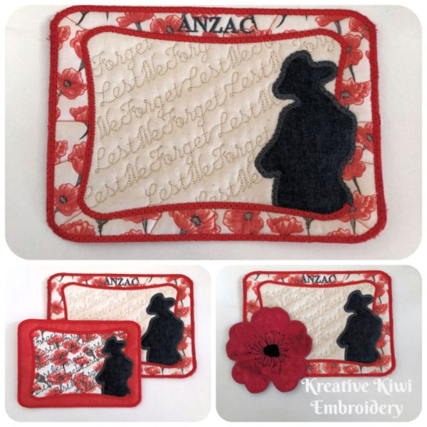 Free ANZAC Mug Rug