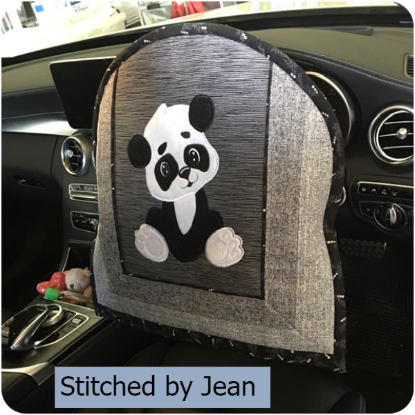 Large Panda Steering Wheel Cover