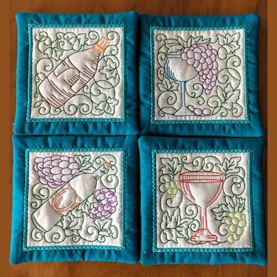 Jenny Wine Coasters