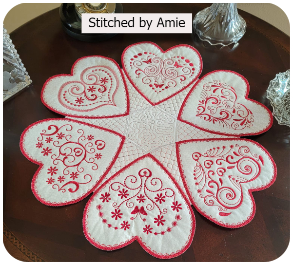 Elegant Hearts and Hearts in Abundance Topper by  Amie a