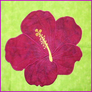 Large Hibiscus Applique