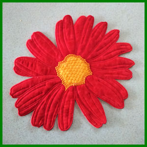 Free Large Flower Applique