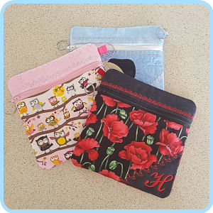 IN THE HOOP ZIPPER BAG/CASE - 8X8