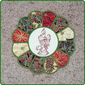 Christmas Placemat 2 - In-the-hoop