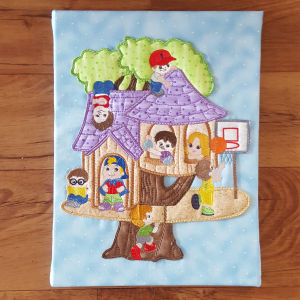 Boy Treehouse Applique