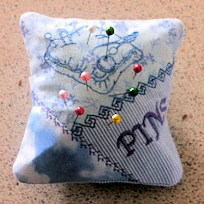 Sewing Pin Cushion Embroidery Design