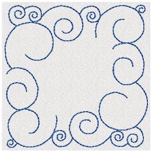 Free Curls Machine Embroidery