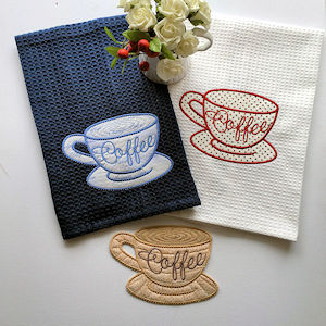 Free In the hoop Coffee Cup Coaster