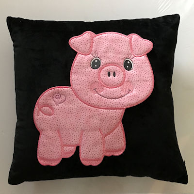 Roblox piggy embroidery design