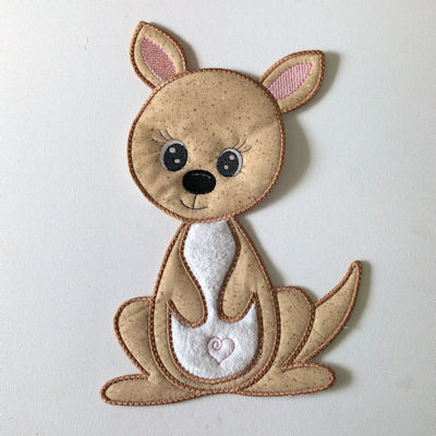 Large Applique Kangaroo