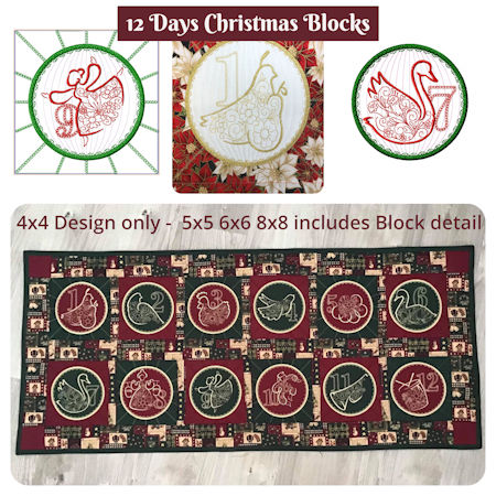 12 Days of Christmas Blocks