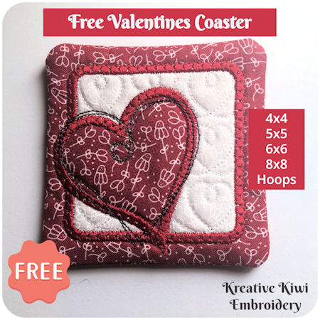 Free Valentines Coaster