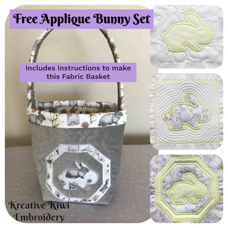 Free Applique Bunny Set