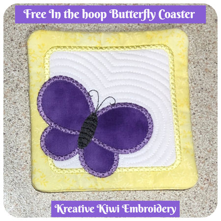 Free In the hoop Butterfly Coaster