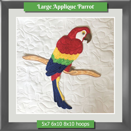 Large Applique Parrot
