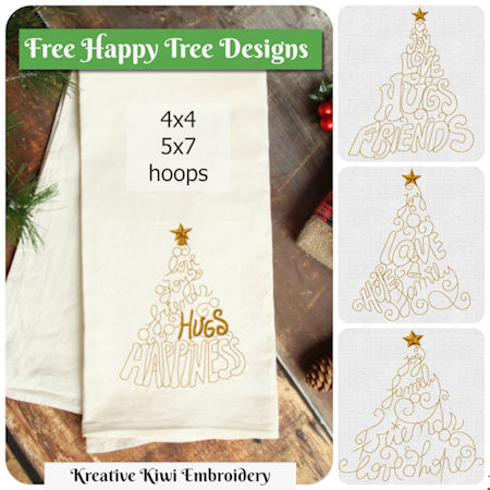Free Happy Christmas Trees