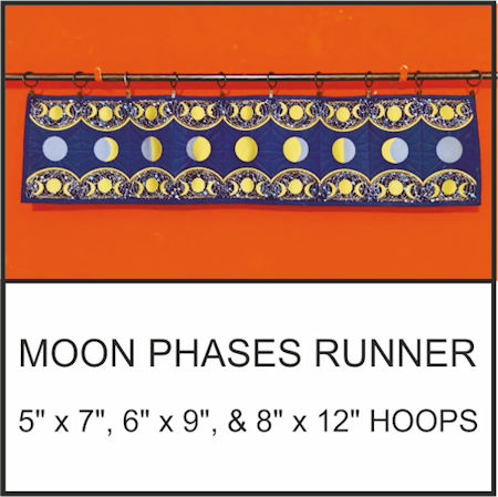 Moon Phases Runner or Wallhanging
