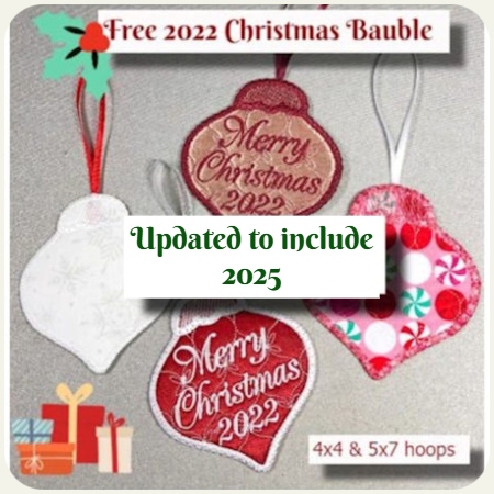 Free 2025 Christmas Bauble