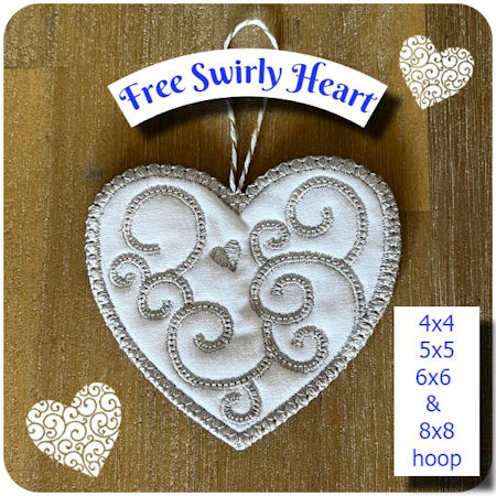 Free Swirly Heart