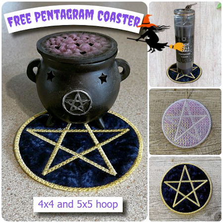 Free Pentagram Coaster
