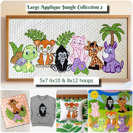 Large Applique Jungle Collection - Two