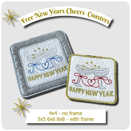 Free New Years Cheers Coaster