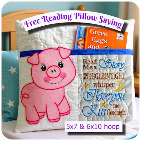Free Reading Pillow Saying
