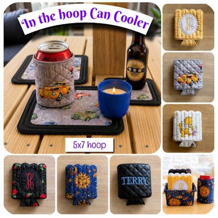In the hoop No Sew Can Cooler