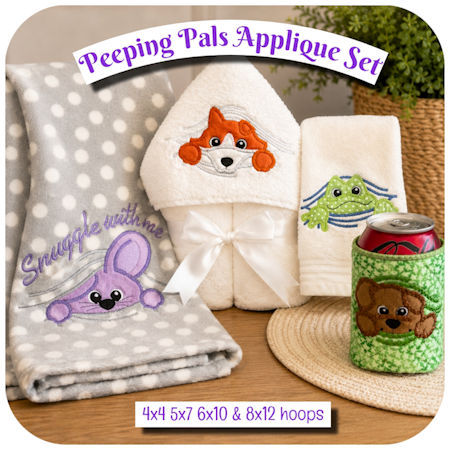 Peeking Pals Applique Design
