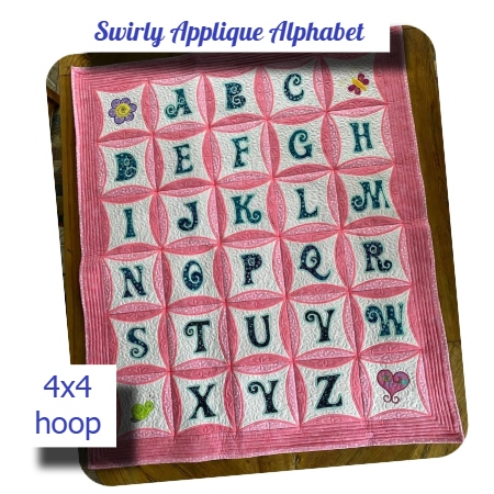 Swirly Applique Alphabet