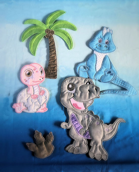 Ideas for Large Applique Dinosaurs