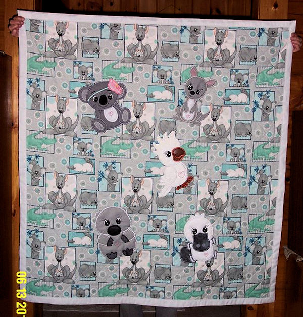 Kangaroo Quilt by Sandy