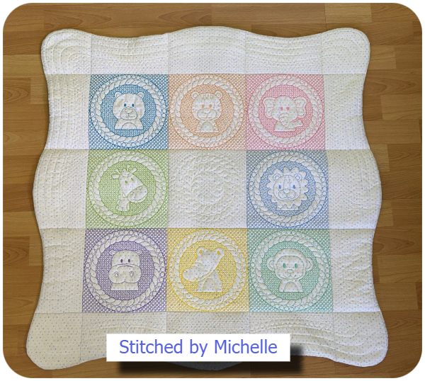 scallop edge quilt by Michelle