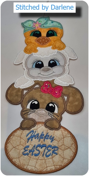 stacked easter peeker by Darlene