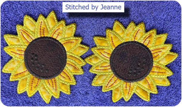 sunflower Coasters by Jeanne