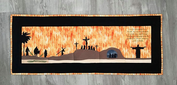 Resurrection Table Runner Embroidey Design by Darina