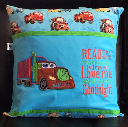 Truck Reading Pillow