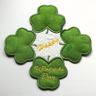 Free Shamrock Coaster