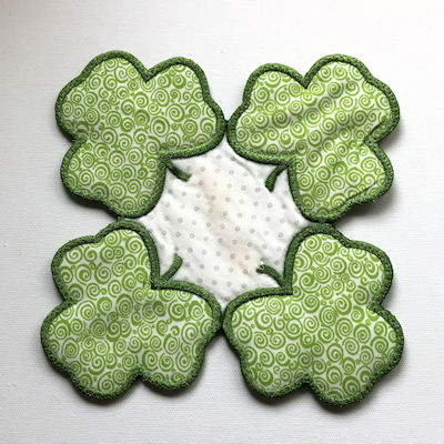 Back Free Shamrock Coaster