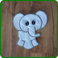 Large Elephant Applique