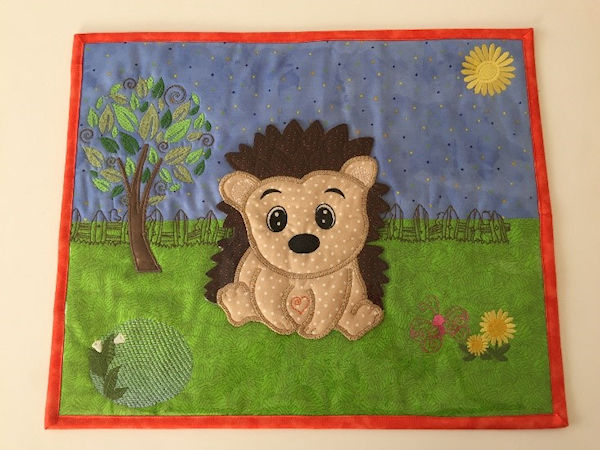 Hedgehog Applique Placemat