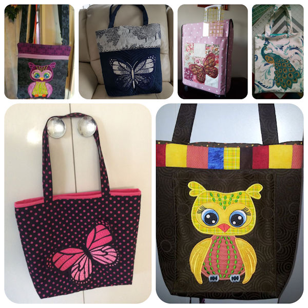 Bags with Applique Animals