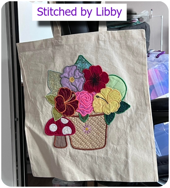 Bag with Free flowers by Libby