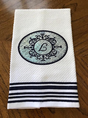 Save a mistake on an embroidered towel