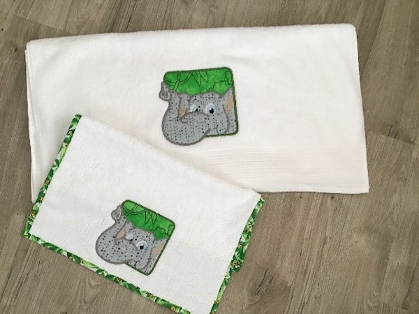 Elephant Burp Cloth