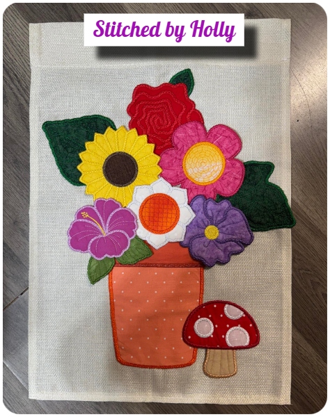 Flower Flag with freebies by Holly