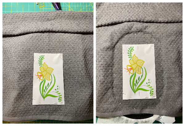 How to embroider on towels- 5a