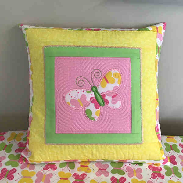 Applique Butterfly Cushion