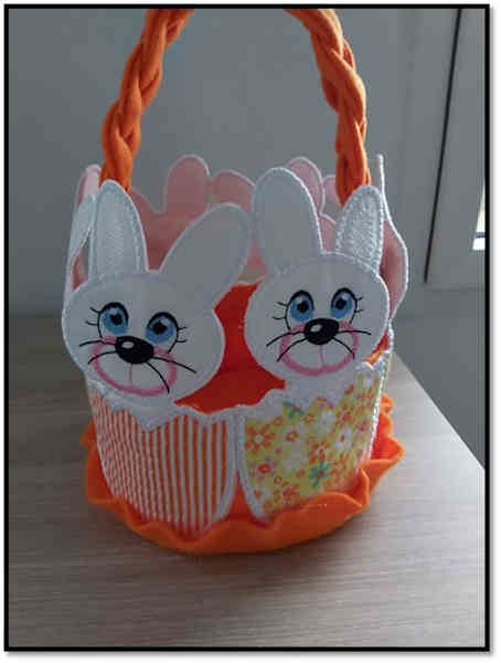 How to make an Easter Bunny  Basket-19