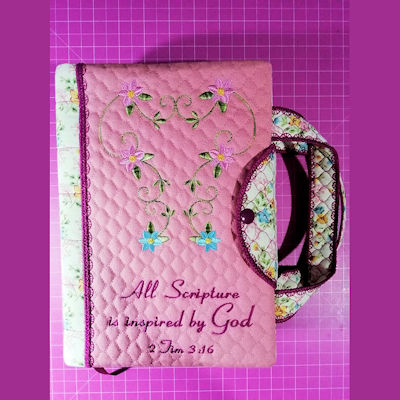 Book Planner Pen Holder ITH Embroidery design file